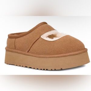UGG® Bea Mary Jane Suede Family Matching Platform Clog Slippers NWB